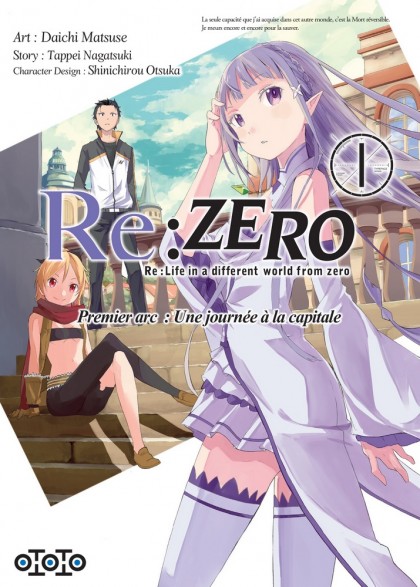 Couverture du tome 1 de Re:Zero